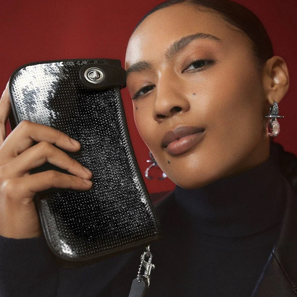 Coach Penn Shoulder Bag with Sequins